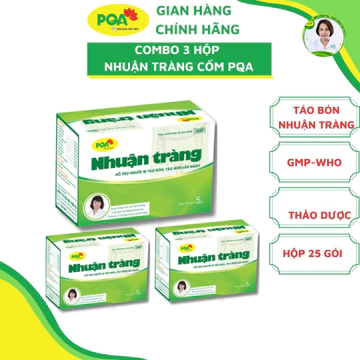 [COMBO 3 HỘP] Cốm PQA Nhuận Tràng - Hỗ Trợ Giảm Táo Bón, Táo Bón Lâu Ngày, Giúp Nhuận Tràng