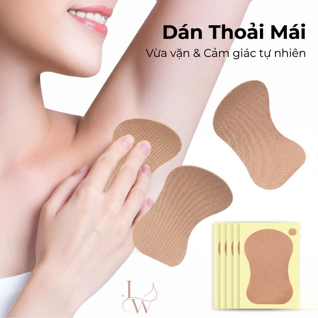 Set 10 miếng dán thấm mồ hôi đa năng, Miếng dán nách, bàn chân, mỏng, thấm hút, khử mùi hiệu quả