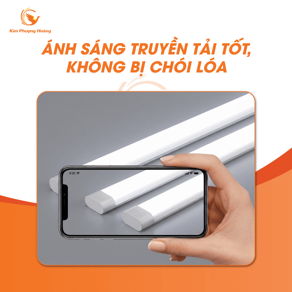 Đèn Tuýp Bán Nguyệt 1M2 40W 60W 100W Hiệu Suất Ánh Sáng Cao Chip LED Cao Cấp Đèn Trần Lắp Tường BH2N