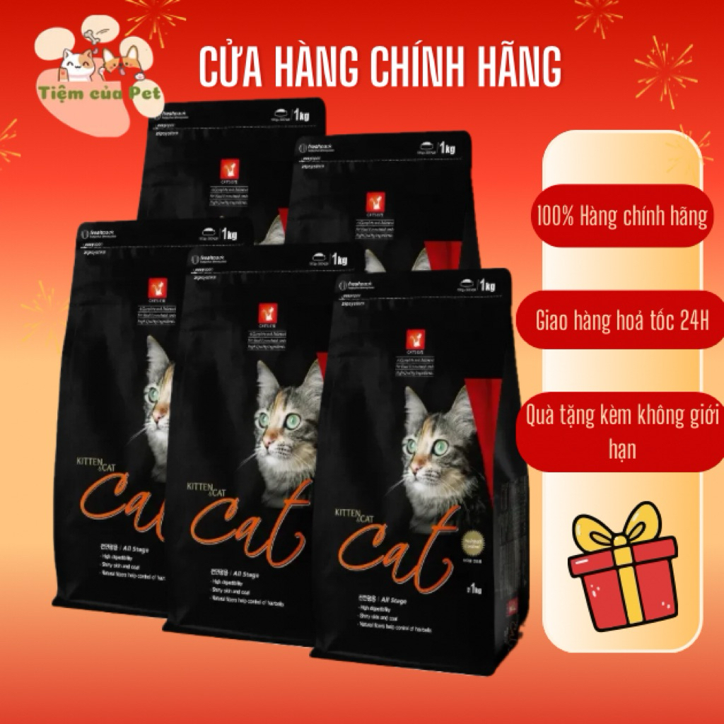 [ HOẢ TỐC ] Cat Eye 1kg combo 5gói nguyên seal HẠT THỨC ĂN CHO MÈO