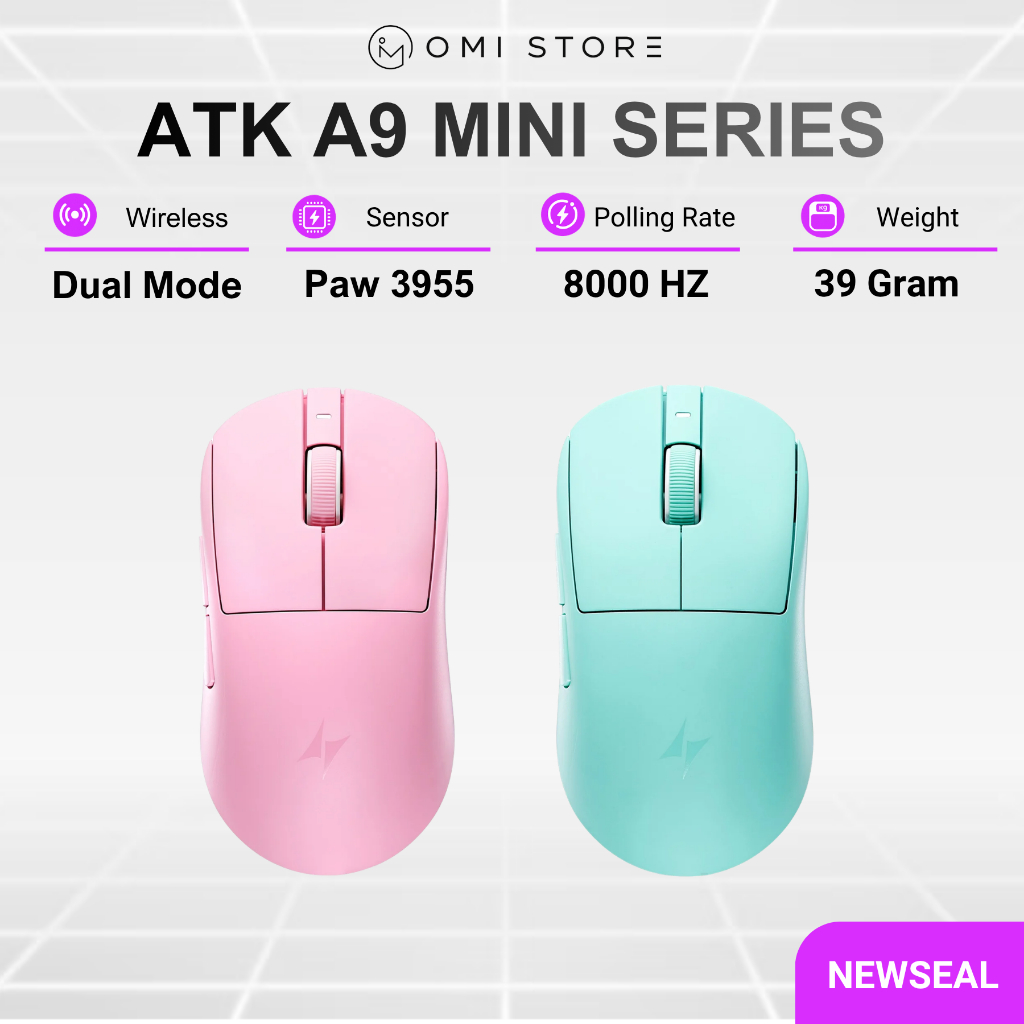 Chuột Gaming Không Dây ATK Dragonfly A9 Mini | A9 Mini Plus - PAW 3955 ...