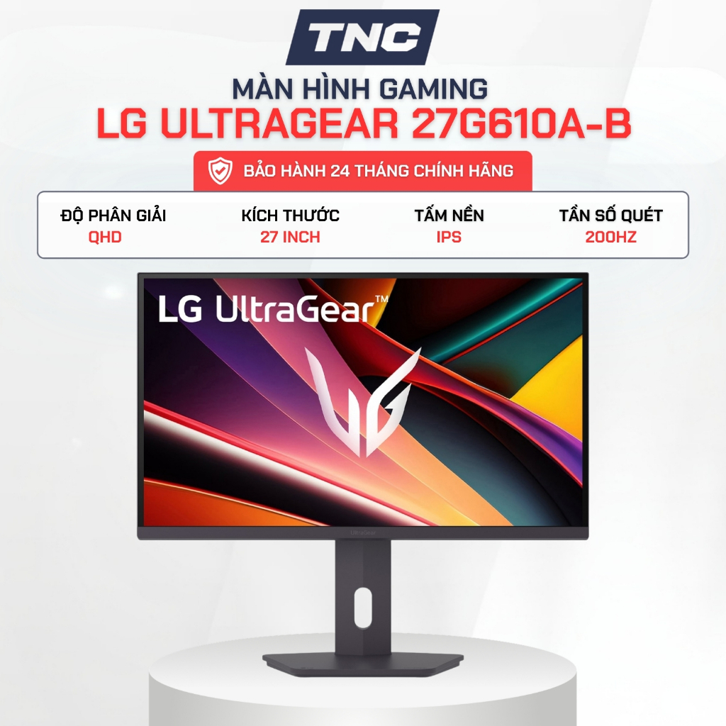 Màn Hình Gaming LG UltraGear 27G610A-B 27 Inch/ QHD/ IPS/ 200Hz/ 1ms - Bảo Hành 24 Tháng - TNC STORE