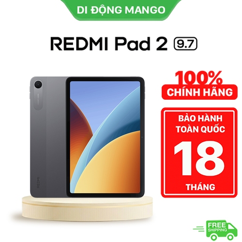 Máy Tính Bảng Xiaomi Redmi Pad 2 9.7 Wifi 4G/128G Chính Hãng. Màn hình 9.7" siêu nét. Pin 7600mAh
