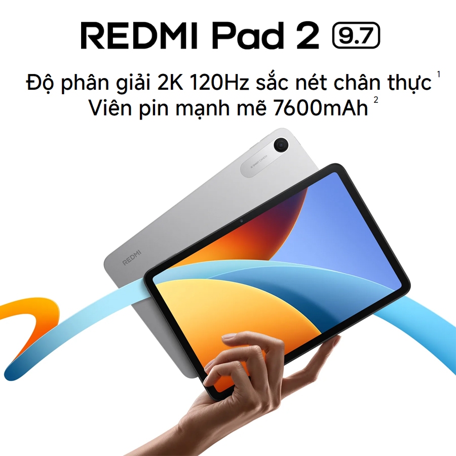 Máy Tính Bảng Xiaomi Redmi Pad 2 9.7 Wifi 4G/128G Chính Hãng. Màn hình 9.7" siêu nét. Pin 7600mAh