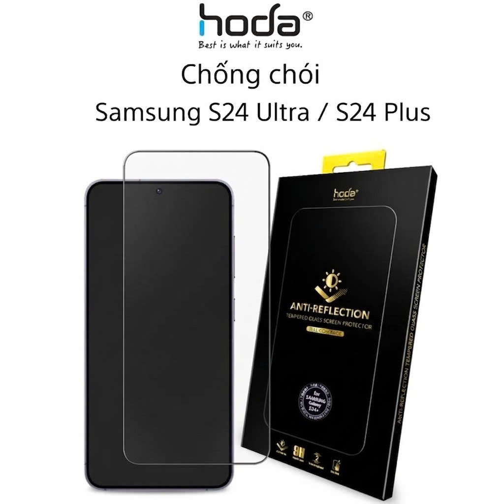 [Chính Hãng] Kính Cường Lực HODA Anti-Reflection Chống Chói Vân Tay Nhạy Samsung S24 Ultra / S25 Ultra / S26 Ultra Mượt