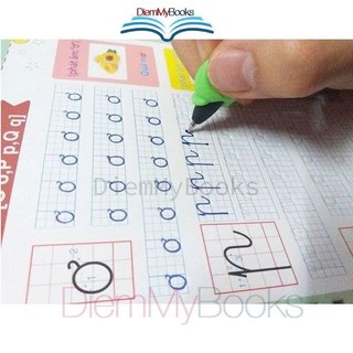 Bộ 3 Sách Luyện Viết Tự Xóa Cho Bé Luyện Chữ Đẹp Chữ Số Nét Cơ Bản Tặng Bút Định Vị Cho Bé 3–6 Tuổi