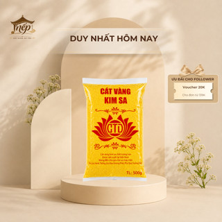 Bịch Cát Kim Sa Vàng Phong Thủy 500g