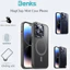 Ốp Lưng Nhám iPhone 15 Pro Max 16 Pro BENKS Magclap Mist 1.6mm Viền Màu Chống Sốc Hỗ Trợ Sạc Từ Tính