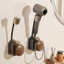 Giá Treo Máy Sấy Tóc Xoay 360° Dán Tường – Rảnh Tay Sấy Tóc, Decor Dễ Thương, Không Khoan Đục