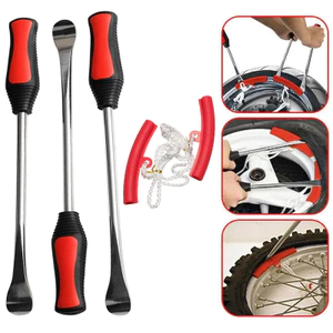 Bộ dụng cụ sửa chữa lốp xe máy, dụng cụ bảo vệ vành, muỗng sắt, đòn bẩy, tay áo, cần thay lốp
