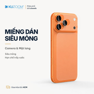 Miếng Dán Bảo Vệ Đế Camera iPhone 17 Pro Max PET Nhám KUZOOM Kèm Khung Dán