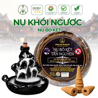 [OCOP 4 SAO - NỤ KHÓI NGƯỢC] Hộp 45 viên nụ trầm khói ngược Tân Nguyên, thơm dịu nhẹ, ngắm khói chảy như thác đổ