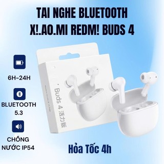 [Hỏa tốc] Tai Nghe bluetooth Chính Hãng X!A0Mo! REDM! bud4 new !