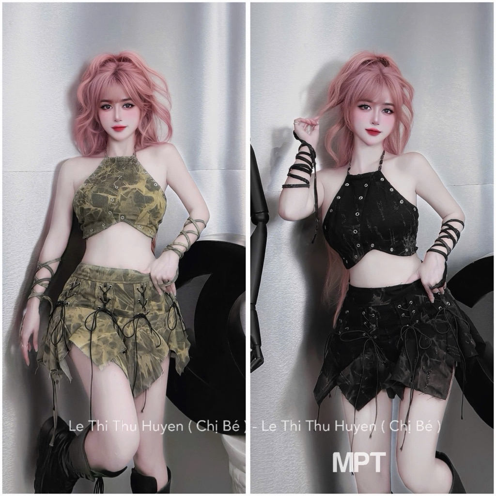 🔱 Set bò yếm loang