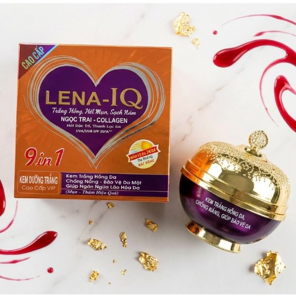 Kem Dưỡng Da Collagen Lena IQ Q37 50g - Dưỡng Trắng, Giảm Thâm Mụn, Ngừa Lão Hóa