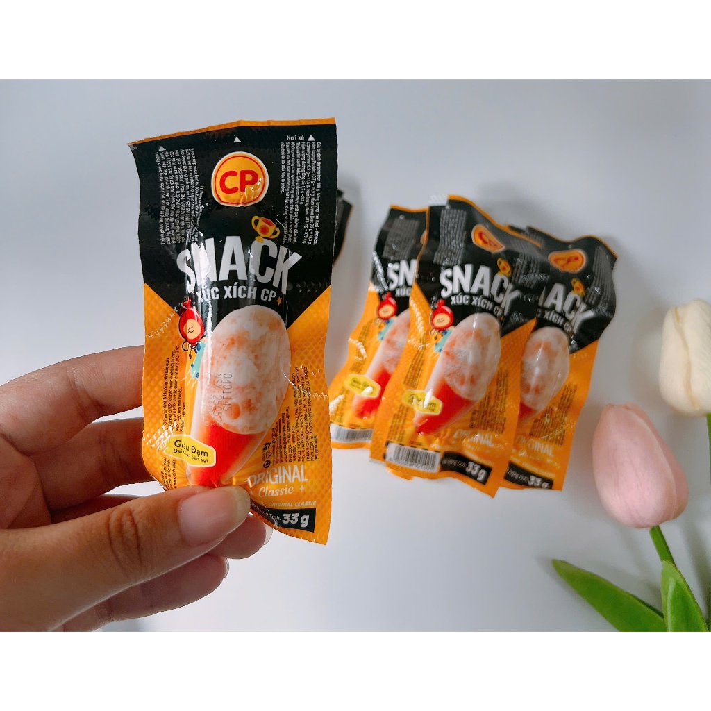Combo 5 gói Snack Xúc Xích CP Vị Original_ ăn vặt, food, ngon