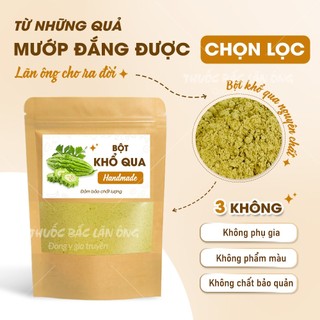 Bột khổ qua 100g, bột mướp đắng rừng nguyên chất đắp mặt, pha uống, thanh lọc cơ thể