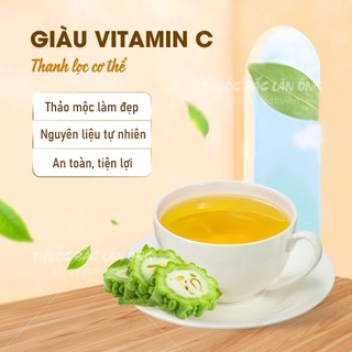 Bột khổ qua 100g, bột mướp đắng rừng nguyên chất đắp mặt, pha uống, thanh lọc cơ thể