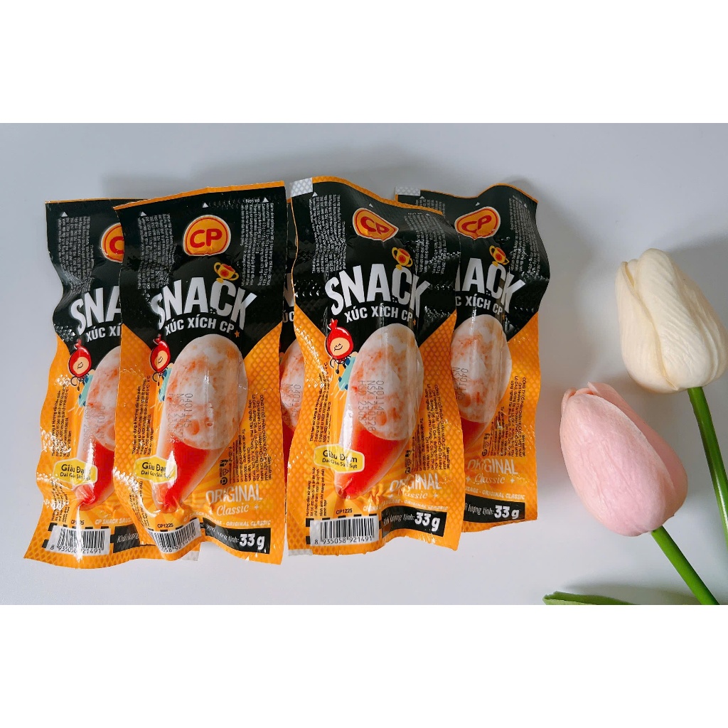 Combo 5 gói Snack Xúc Xích CP Vị Original_ ăn vặt, food, ngon