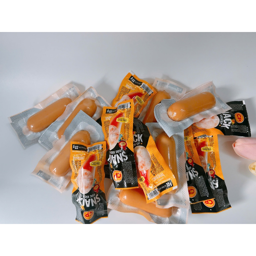Combo 5 gói Snack Xúc Xích CP Vị Original_ ăn vặt, food, ngon