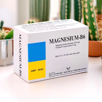Viên uống magnesium B6 giúp bổ sung Magie và vitamin b6,hỗ trợ ổn định thần ư, giảm căng thẳng,đau cơ, chuột rút