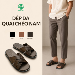 Dép Quai Chéo Đế Đúc Cao Cấp, Phong Cách Nam Tính, Trẻ Trung, Năng Động Phù Hợp Với Mọi Outfit [ Xịn 2 , [ B]
