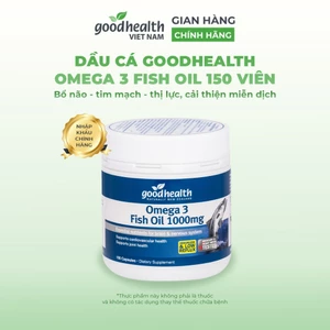 Viên Dầu Cá Goodhealth Omega 3 Fish Oil Hỗ Trợ Não Bộ, Tim Mạch, Thị Lực 150 Viên [CHÍNH HÃNG]