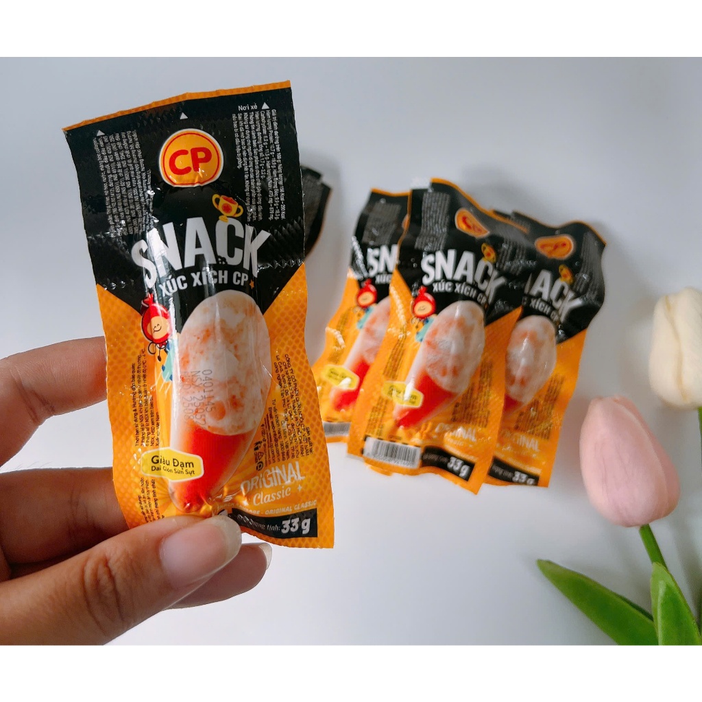 Combo 5 gói Snack Xúc Xích CP Vị Original_ ăn vặt, food, ngon