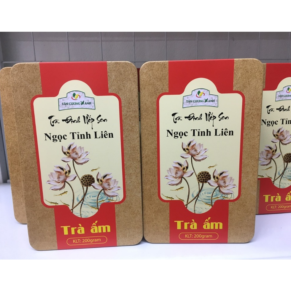 Trà Đinh Ướp Sen Tây Hồ Ngọc Tỉnh Liên 200gram - Trà Ấm