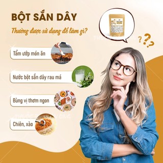 Bột sắn dây nguyên chất 500g, nấu chè, pha uống, thanh nhiệt, giải khát - Lãn Ông