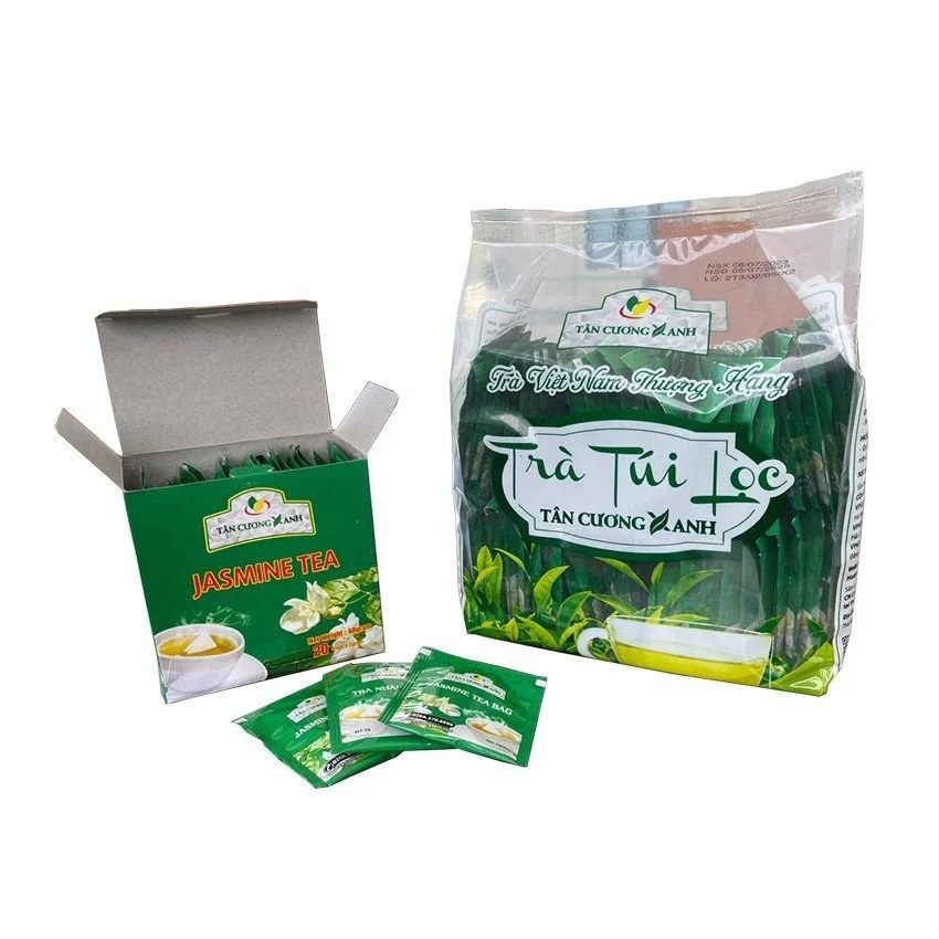 Chính hãng Trà Nhài Túi Lọc 100 gói TÂN CƯƠNG XANH