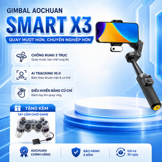Gimbal Smart X3 Pro, Gimbal Chống rung điện thoại, Gậy chống rung dành riêng cho chụp ảnh,quay video