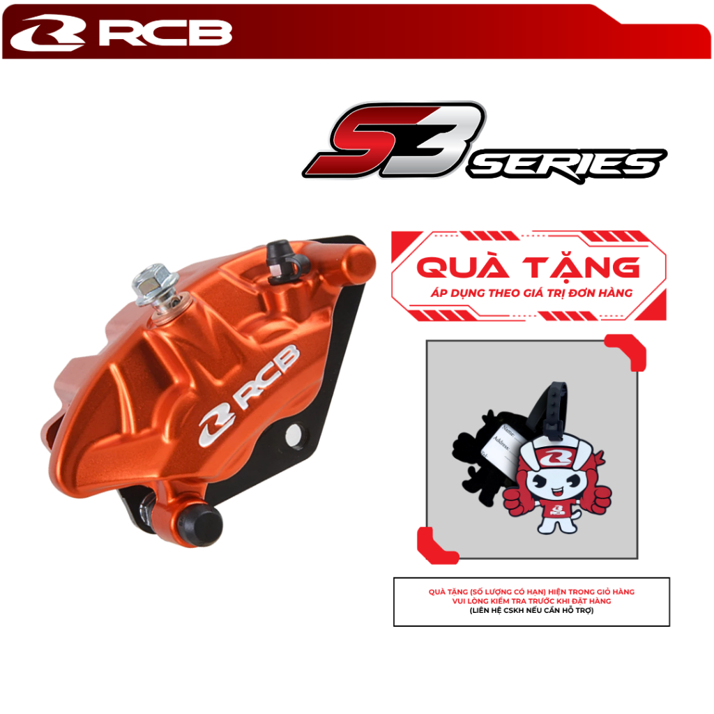 Heo Dầu Trước 2 PISTON RCB S3 SERIES – Dành Cho Các Dòng Xe EXCITER 135/150cc, NMAX, R15