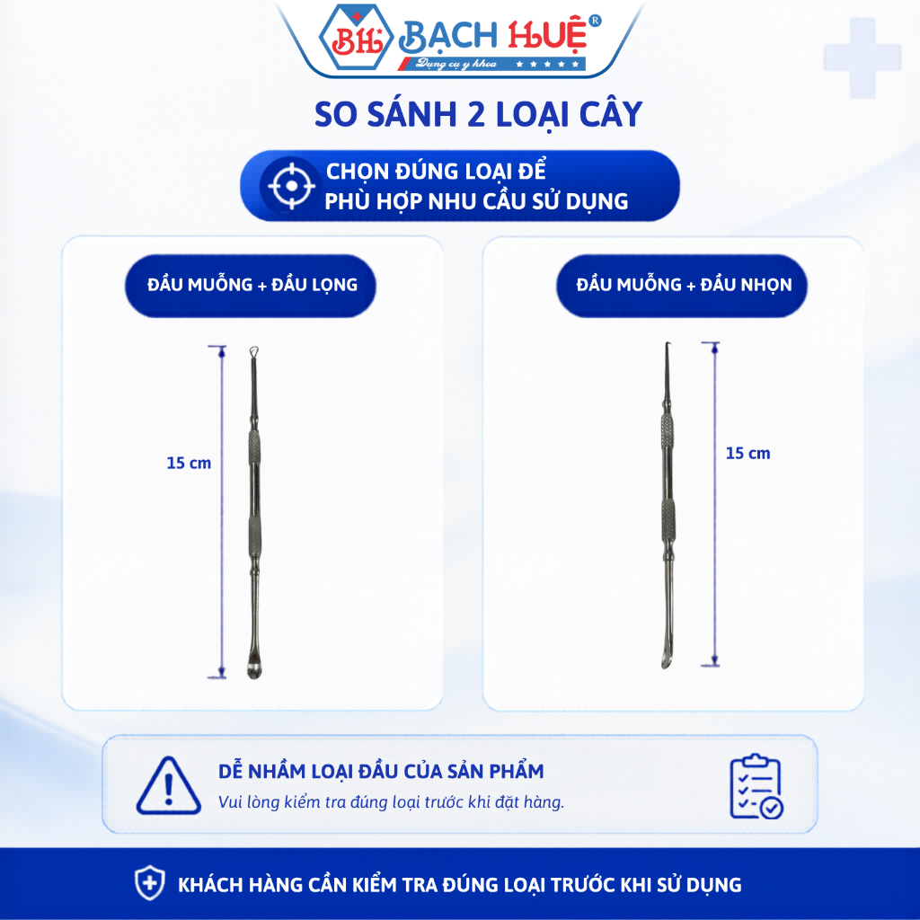 Cây Lấy Dị Vật Tai Mũi 2 Đầu Inox Cao Cấp – Dụng Cụ Gắp Dị Vật Y Tế An Toàn, Tiện Lợi Cho Gia Đình