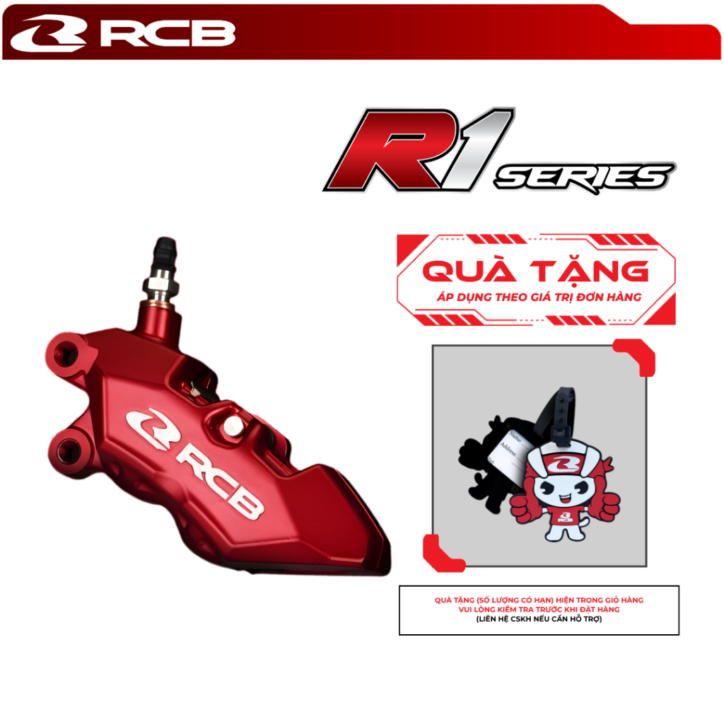 Heo Dầu Trước RCB R1 Series – 4 Piston – Lắp Được Nhiều Dòng Xe (Trái/Phải)