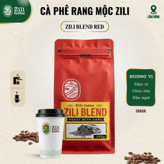 Cà phê Nguyên Chất Blend Red Robusta Culi Rang mộc - ĐẬM ĐÀ, CHUA NHẸ, HẬU NGỌT - Zili Coffee [500G]