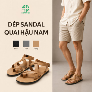 Dép Sandal , Dép Quai Hậu Nam , Quai Da Xít . Đế Cao Su Đúc và Nguyên Khối , Xu Hướng Thiết Kế Mới Mẻ [ Quai Hậu ]
