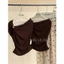 Set dài áo lệch vai thun trơn q baggy hoa