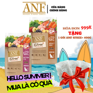 [HĐ 999K TẶNG 400G] ANF 6Free+ CAT 5.6KG - Thức ăn hạt khô cho Mèo, Da Lông khỏe đẹp, Tiêu hóa tốt, Tăng miễn dịch
