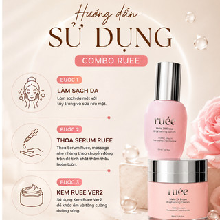Combo Serum + Kem Nám Ruee Ver2 CB0318 – Xóa Mờ Nám, Tàn Nhang, Phục Hồi, Dưỡng Trắng Da Chuyên Sâu