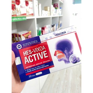 Viên uống Hỗ trợ giảm sổ mũi, nghẹt mũi do viêm xoang HES-VIXOA ACTIVE