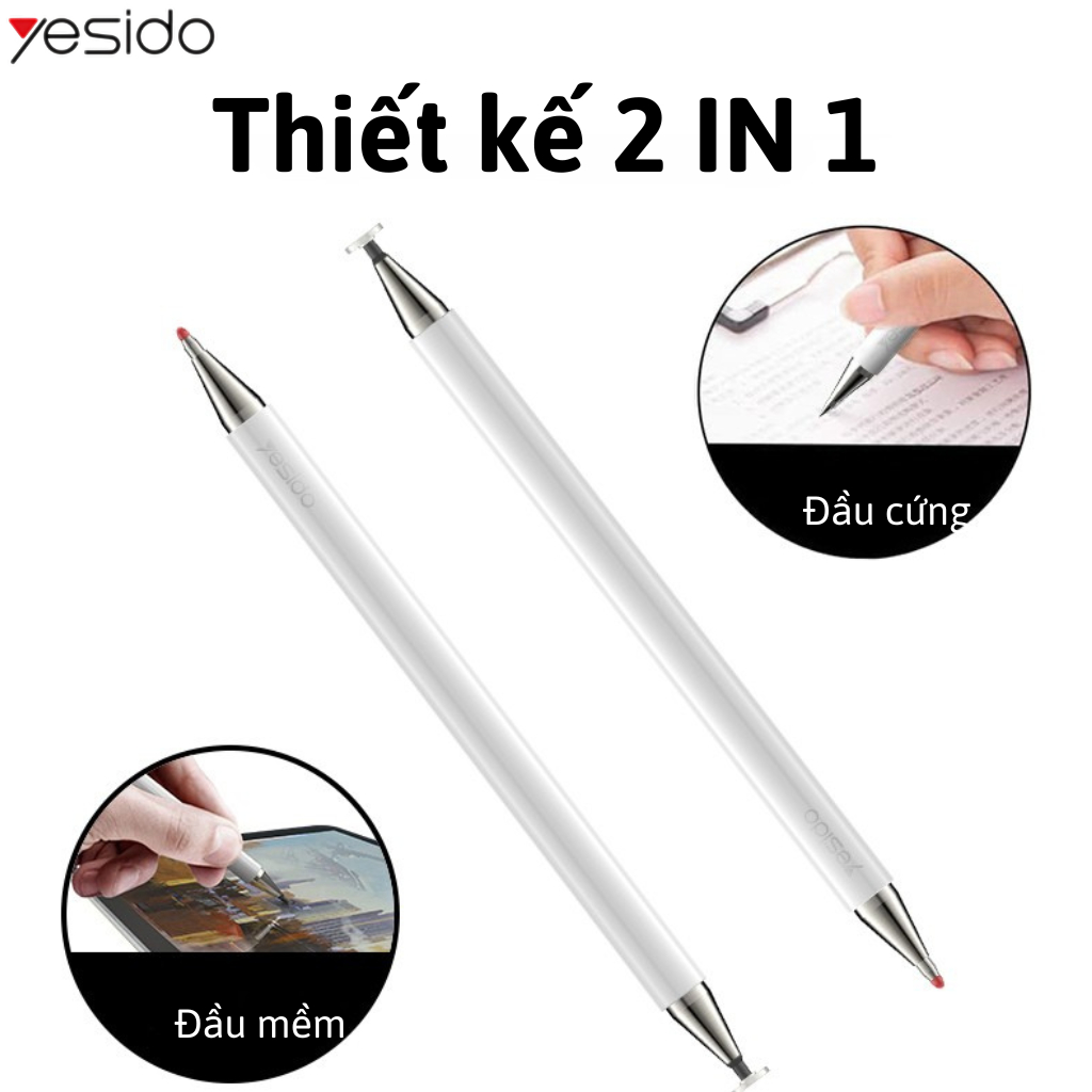 Bút Cảm Ứng Yesido ST04 Không Cần Sạc Dùng Cho Điện Thoại,Máy Tính Bảng, Màn Hình Cảm Ứng Viết Vẽ Học Tập