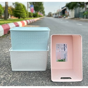 Rổ Nhựa Việt Nhật Có Nắp Size Đại | Hộp Đựng Đồ Đa Năng | Giỏ Đựng Quần Áo Đồ Chơi Thực Phẩm