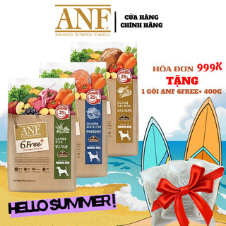 [HĐ 999K TẶNG 400G] ANF 6Free+ DOG 1.6KG -  Thức ăn hạt cao cấp cho Chó, Hỗ trợ tiêu hoá, Da đẹp Lông óng mượt