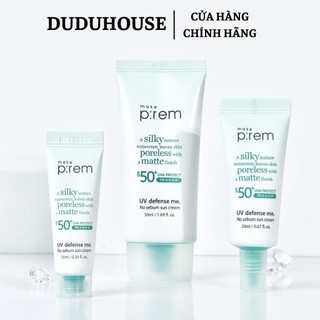 Kem Chống Nắng Make P:rem UV Defense Me Sun Cream SPF50+/PA++++ Nâng Tone, Kiềm Dầu 50ml Duduhouse