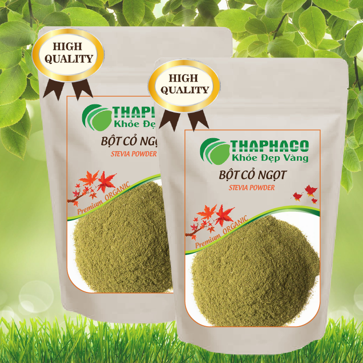 [Túi 1kg] Bột cỏ ngọt nguyên chất - Hàng sạch thơm cao cấp - Thảo Dược THAPHACO