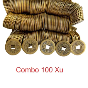 100 Đồng Xu cổ Ngũ Đế, để bàn thờ thổ địa thần tài cầu tài lộc may mắn