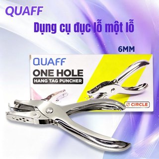 QUAFF kìm đục lỗ cầm tay 3/6mm – Đục 8 tờ 80gsm – Dùng thẻ treo, card, giấy tờ