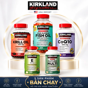【Nhập khẩu chính hãng từ Mỹ】Viên uống hỗ trợ tim mạch CoQ10 300mg Kirkland 100 viên