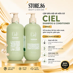 Cặp Dầu Gội Xả CIEL 500ml | Dưỡng Tóc Mềm Mượt, Sạch Thoáng Cho Tóc Khô Xơ & Tóc Dầu